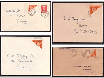 1940-41 Guernsey, German Occupation, Germany Covers (Guernsey Postmark, CV $270)