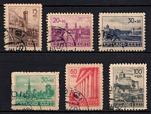 1941 Estonia, German Occupation, Germany (Mi. 4 - 9, Full Set, Canceled, CV $70)