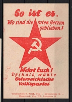 'Defend Yourselves! Therefore Vote Austrian People's Party', German Communist Party (KPD), German Propaganda, Germany, Label