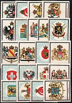 Germany, Coat of Arms, Stock of Rare Cinderellas, Non-postal Stamps, Labels, Advertising, Charity, Propaganda (#13)