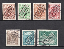 1919 Krakow, Overprint 'Porto', Postage Due Stamps, Local Issue, Poland (Canceled)