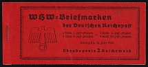 1939 Complete Booklet with stamps of Third Reich, Germany, Excellent Condition (Mi. MH 46, CV $170)