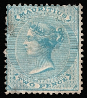 186-723 2p Mauritius, British Colonies (SG 59, CV $110)