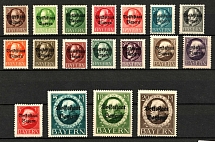 1919-20 Bavaria, Germany (Mi. 116 II - 133 II)