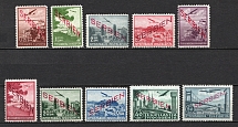 1941 Serbia, German Occupation, Germany, Airmail (Mi. 16 - 25, Full Set, CV $260)