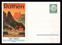 1933-1945 'Health resort Rathen. Saxon Switzerland', Propaganda Postcard, Third Reich Nazi Germany