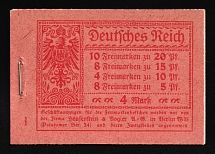 1920 Complete Booklet with stamps of Weimar Republic, Germany, Excellent Condition (Mi. MH 13 A, CV $400)