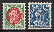 1921 Danzig Gdansk, Germany (Mi. 63, 65, CV $50, MNH)