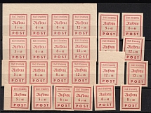 1946 Strausberg (Berlin), Germany Local Post, Stock of Stamps (Mi. 34 B- 37 B)