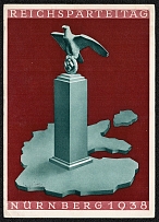 1938 Reich party rally of the NSDAP in Nuremberg. Eagle on Pedestal