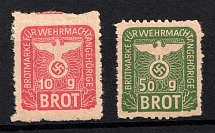 Bread stamps, Revenue, Third Reich, Nazi Germany