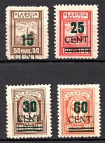 1923 Memel, Germany (Mi. 234 I a, 235 I - 237 I, Full Set, Signed, High CV)