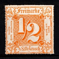 1866 1/2s Thurn und Taxis, German States, Germany (Mi. 47, Sc. 29)