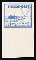 1937-45 Konigsberg, Air Force Post Office LGPA, Red Cross, Military Mail Field Post Feldpost, Germany (Margin, On Map)