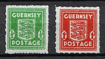 1942 Guernsey, German Occupation, Germany (Mi. 4 - 5, Full Set, CV $80, MNH)