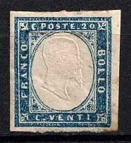 1855-63 20c Italy, Sardinia (CV $120)