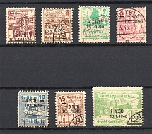 1946 Cottbus, Local Mail, Soviet Russian Zone of Occupation, Germany (Full Set, CV $30, Canceled)