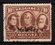 1920 10f Malmedy, Belgium, German Occupation, Germany (Mi. 14 C, Perf 14.75x15, Canceled, CV $+++)