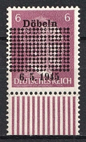 1946 Dobeln, Germany Local Post (Mi. 1 a, Margin, Signed, Full Set, CV $30)