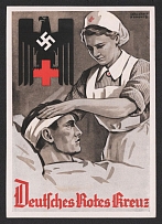 1941 (18 May) 'German Red Cross', Hamburg, Postcard, Propaganda Card, Third Reich WWII, Germany Propaganda, Germany