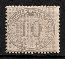 1872 10gr German Empire, Germany (Mi. 12, CV $100)