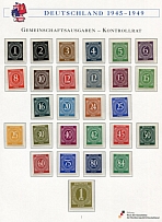 Коллекция марок Германия 1945-1949 гг. Американская , Французская, Британская