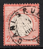 1872 2kr German Empire, Germany (Mi. 8, Canceled, CV $520)