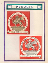 1907 Perugia, Italy, Stock of Cinderellas, Non-Postal Stamps, Labels, Advertising, Charity, Propaganda, Souvenir Sheets (#642)