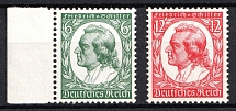 1934 Third Reich, Germany (Mi. 554 - 555, Full Set, Margin, CV $40)