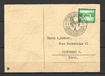 1937 Third Reich postcard with special postmark Sportforum Chemnitz