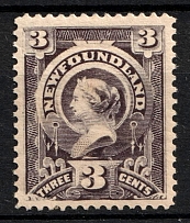 1890 3c Newfoundland, Canada (SG 58, CV $90)