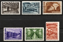 1947 Moscow Subway, Soviet Union, USSR, Russia (Full Set, MNH)