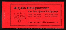 1939 Complete Booklet with stamps of Third Reich, Germany, Excellent Condition (Mi. MH 46, CV $170)
