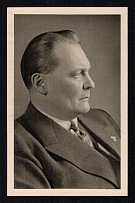 1939 (15 Mar) Hermann Goring, 16th President of the Reichstag, Czechoslovakia, Germany, Postcard (Special Cancellation)