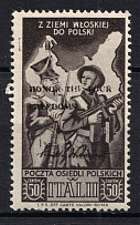 1946 Barletta - Trani, Polish II Corps in Italy, Poland, DP Camp, Displaced Persons Camp (Wilhelm 25, Black Overprint, RARE)