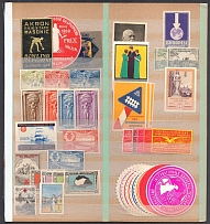 Worldwide, Stock of Cinderellas, Non-Postal Stamps, Labels, Advertising, Charity, Propaganda (#412B)