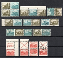 1932 Germany, Pairs, Block of Four (Coupon, Se-tenant, CV $230)