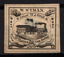1844 W. Wyman, Boston, Massachusetts, United States, Locals (Sc. 149L1, CV $+++)
