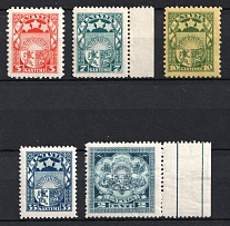 1929-32 Latvia (Mi. 171, 173, 174 x, 175, 176, CV $110)