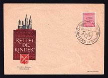 1946 Naumburg (Saale), Cover franked with 12 pf, Germany Local Post (Mi. 6, Unofficial Issue, Special Cancellation, CV $30)