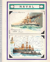 1901 Navy, Fleet, Italy, Stock of Cinderellas, Non-Postal Stamps, Labels, Advertising, Charity, Propaganda, Postcards (#690)