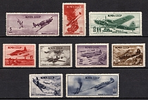 1946 Air Force During World War II, Soviet Union, USSR, Russia (Zv. 941 - 949, Full Set)