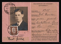 1932 Berlin, German Postal Administration, Identity Card, Nazi Germany