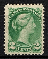 1870-90 2c Canada (SG 78, CV $80)