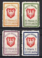 1946 Ettlingen, Poland, DP Camp, Displaced Persons Camp (Wilhelm 5 - 8, Full Set, CV $200)