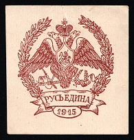 1915 In Favor of Invalids, St. Petersburg, Russian Empire Cinderella, Russia