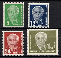 1952-53 German Democratic Republic, Germany (Mi. 322 - 325, CV $80)