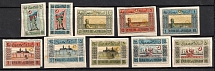 1919 Azerbaijan, First Issue, Russia, Civil War (Zag. 1 - 10, Full Set, CV $40)