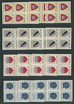 Liechtenstein - Blocks of Four Accumulation - 1964-88, stockpages filled with 670 blocks of four generally in complete issues, beautiful topical subjects, such as Animals, Birds, Flowers, Historical Places, Paintings and etc., …