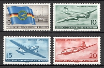 1956 German Democratic Republic GDR Transport (CV $20, Full Set, MNH)